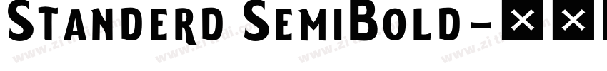 Standerd SemiBold字体转换